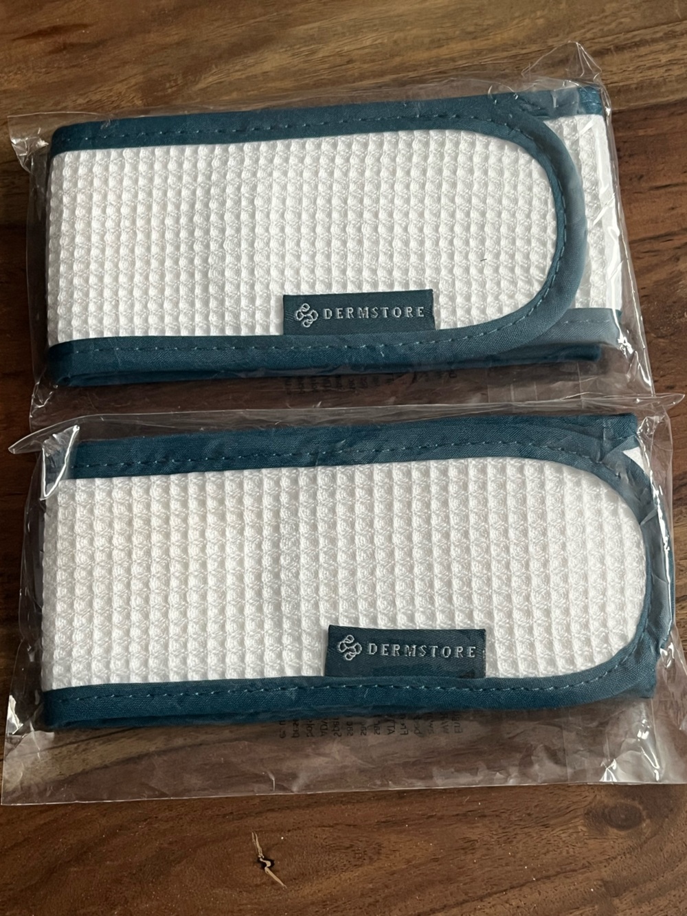 Dermstore White Waffle Headband for Skincare Routines